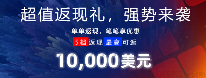 FXTM富拓超值返现礼，入金交易最高可获得10000美元赠金